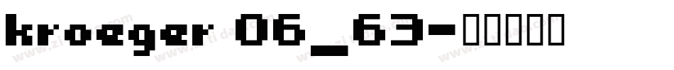 kroeger 06_63字体转换